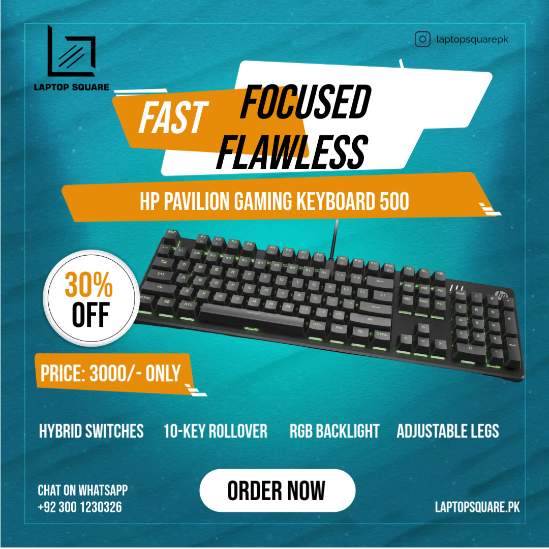 HP Pavilion Gaming Keyboard 500 - Made with PosterMyWall (1)