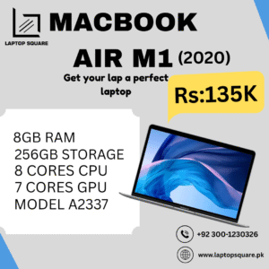 Apple MacBook M1 Air 13.3 inches 2020 | A2337  | 8-Core CPU, 7-Core GPU, 8GB RAM, 256 GB SSD