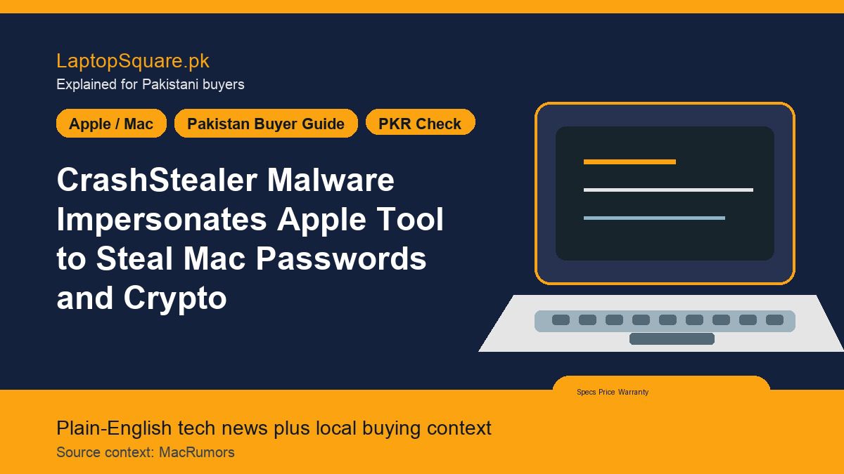 CrashStealer Malware Impersonates Apple Tool to Steal Mac Passwords and Crypto
