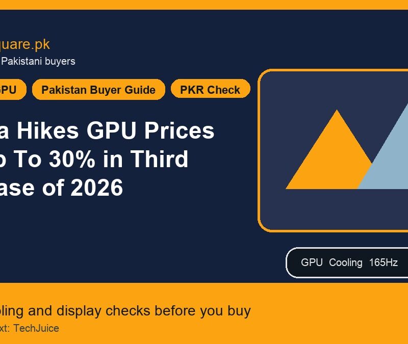 Nvidia Hikes GPU Prices By Up To 30% in Third Increase of 2026 4 Nvidia Hikes GPU Prices By Up To 30% in Third Increase of 2026 - LaptopSquare Pakistan buying guide