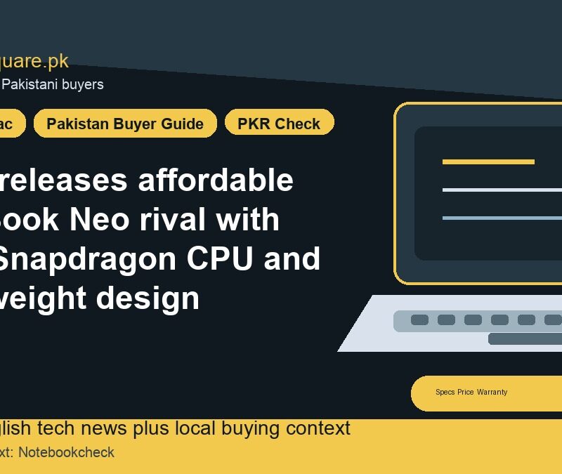 Acer releases affordable MacBook Neo rival with new Snapdragon CPU and lightweight design 5 Acer releases affordable MacBook Neo rival with new Snapdragon CPU and lightweight design - LaptopSquare Pakistan buying guide