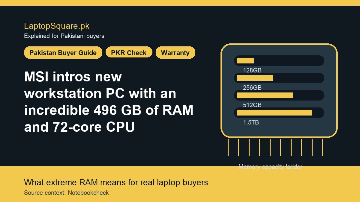 MSI intros new workstation PC with an incredible 496 GB of RAM and 72-core CPU