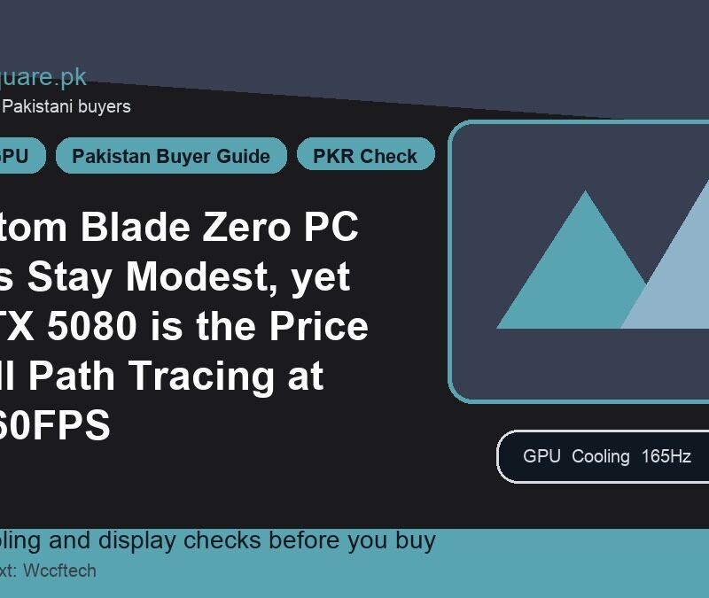 Phantom Blade Zero PC Specs Stay Modest, yet an RTX 5080 is the Price of Full Path Tracing at 4K@60FPS 1 Phantom Blade Zero PC Specs Stay Modest, yet an RTX 5080 is the Price of Full Path Tracing at 4K@60FPS - LaptopSquare Pakistan buying guide