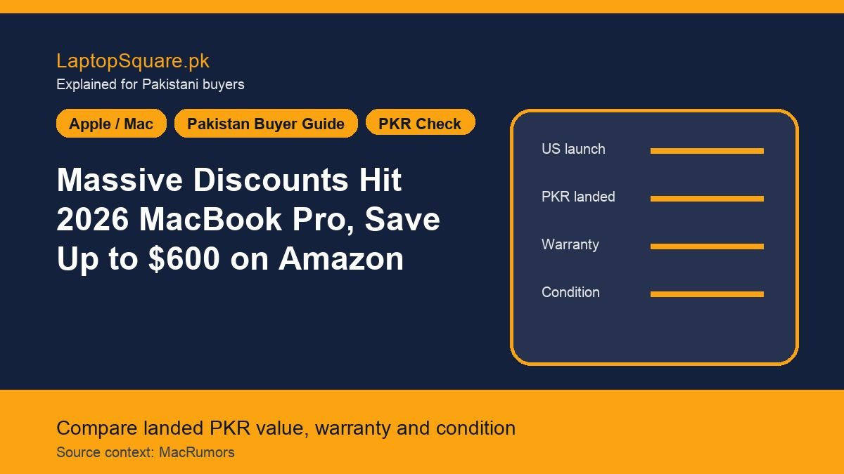 Massive Discounts Hit 2026 MacBook Pro, Save Up to $600 on Amazon