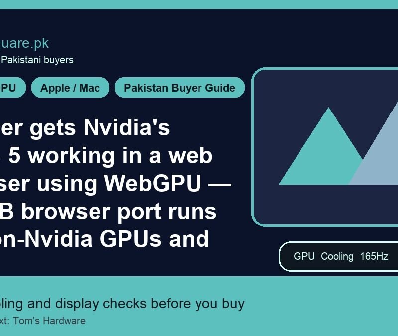Modder gets Nvidia's DLSS 5 working in a web browser using WebGPU — 147MB browser port runs on non-Nvidia GPUs and macOS but takes two seconds per render 9 Modder gets Nvidia's DLSS 5 working in a web browser using WebGPU — 147MB browser port runs on non-Nvidia GPUs and macOS but takes two seconds per render - LaptopSquare Pakistan buying guide