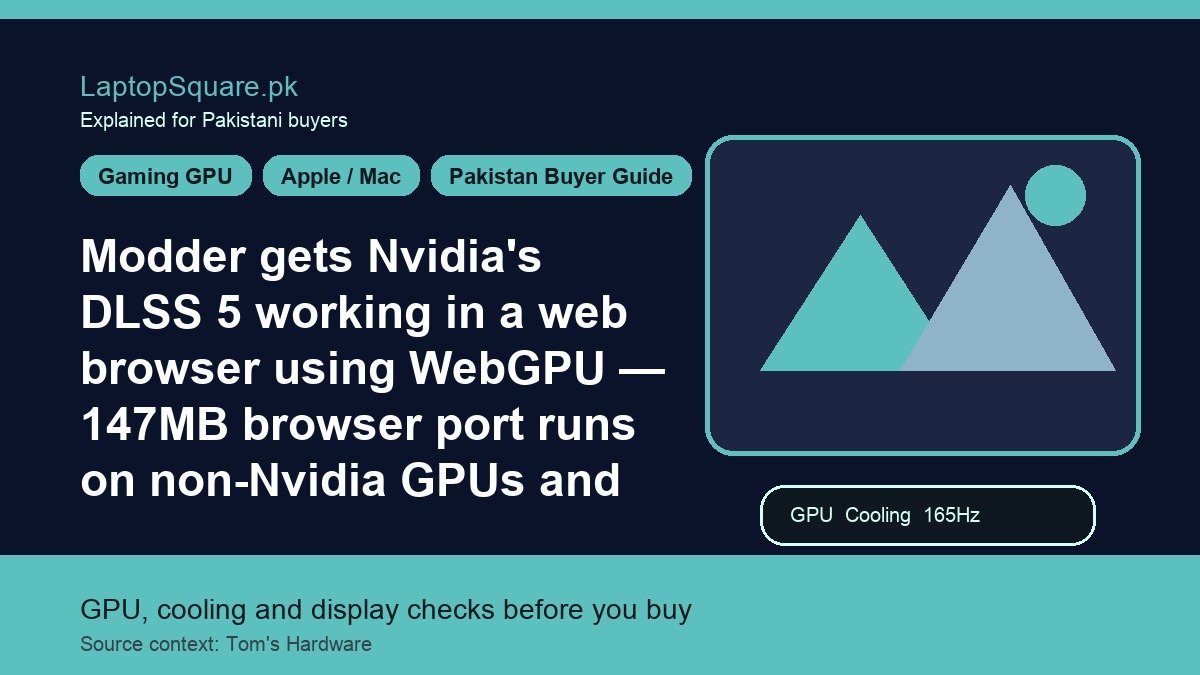 Modder gets Nvidia’s DLSS 5 working in a web browser using WebGPU — 147MB browser port runs on non-Nvidia GPUs and macOS but takes two seconds per render
